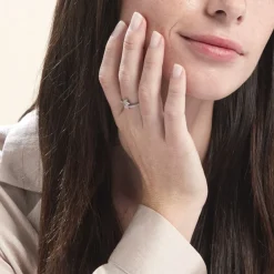 Bague Argent Blanc Caolan Oxydes De Zirconium-Histoire d'Or Best