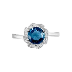 Bague Argent Blanc Clover Verre Oxydes De Zirconium-Histoire d'Or Best