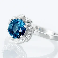 Bague Argent Blanc Clover Verre Oxydes De Zirconium-Histoire d'Or Best