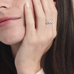 Bague Argent Blanc Cynome Oxydes De Zirconium-Histoire d'Or Sale