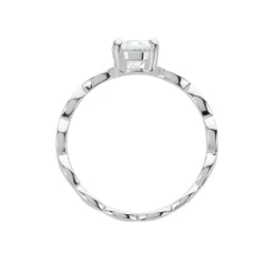 Bague Argent Blanc Kurt Oxyde De Zirconium-Histoire d'Or Discount