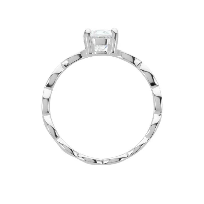 Bague Argent Blanc Kurt Oxyde De Zirconium-Histoire d'Or Discount