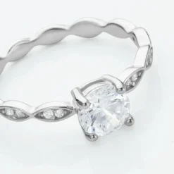 Bague Argent Blanc Kurt Oxyde De Zirconium-Histoire d'Or Discount