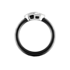 Bague Argent Blanc Valérie Oxyde De Zirconium Et Céramique-Histoire d'Or Discount