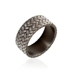 JOURDAN Bague Argent Noir