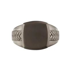 Bague Argent Noir-JOURDAN Hot