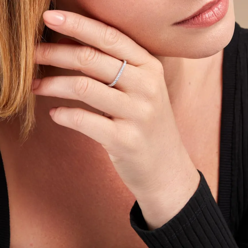 Bague Aselya De Zirconium-Histoire d'Or New