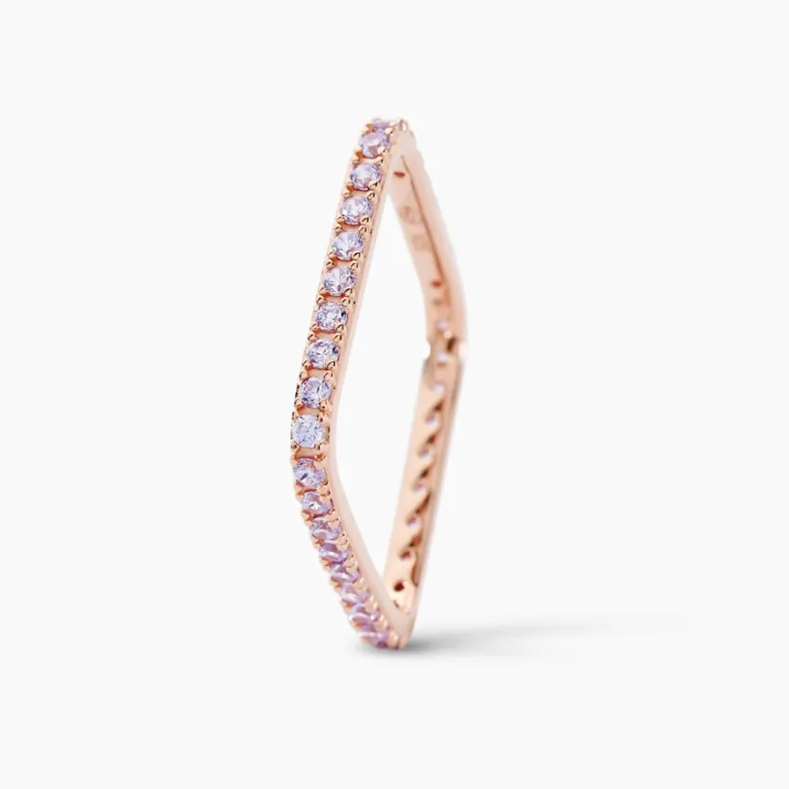 Bague Aselya Argent Rose Oxyde De Zirconium-Histoire d'Or Hot