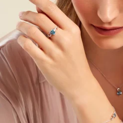 Bague Atieno Argent Blanc Oxyde De Zirconium-Histoire d'Or Online