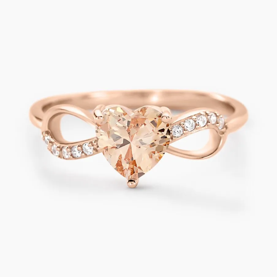 Histoire d'Or Bague Atieno Argent Rose Oxyde De Zirconium