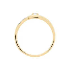 Bague Auberi Plaqué Or Jaune Oxyde De Zirconium-Histoire d'Or Sale