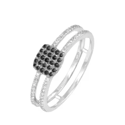 Bague Aude Or Blanc Diamant-Histoire d'Or