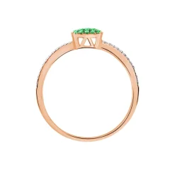 Bague Aude Or Rose Grenat Et Diamant-Histoire d'Or Outlet