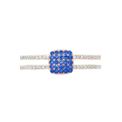 Bague Aude Or Rose Saphir Et Diamant-Histoire d'Or Discount