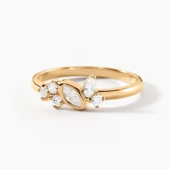 Bague Aurena Plaque Or Jaune Oxyde De Zirconium-Histoire d'Or New