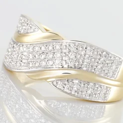 Bague Bandeau Or Jaune Oxyde De Zirconium-Histoire d'Or Best