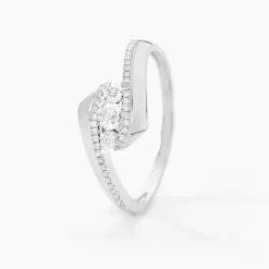 Bague Barbara Or Blanc Diamant-Histoire d'Or Hot