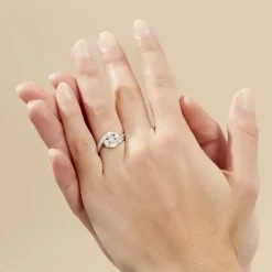 Bague Barbara Or Blanc Diamant-Histoire d'Or