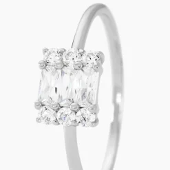 Bague Baroque Party Argent Blanc Oxyde De Zirconium-Histoire d'Or Best