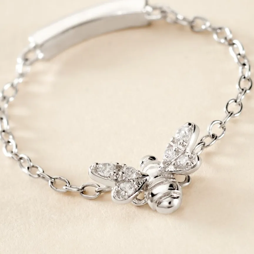 Bague Bee Good Argent Blanc Oxyde De Zirconium-Histoire d'Or Sale