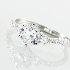 Bague Berata Or Blanc Oxyde De Zirconium-Histoire d'Or New