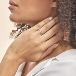 Bague Berata Or Blanc Oxyde De Zirconium-Histoire d'Or New