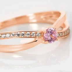 Bague Bertheline Argent Rose Oxyde De Zirconium-Histoire d'Or Outlet