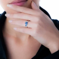 Bague Bouquet Or Blanc Saphir Et Diamant-Histoire d'Or Best