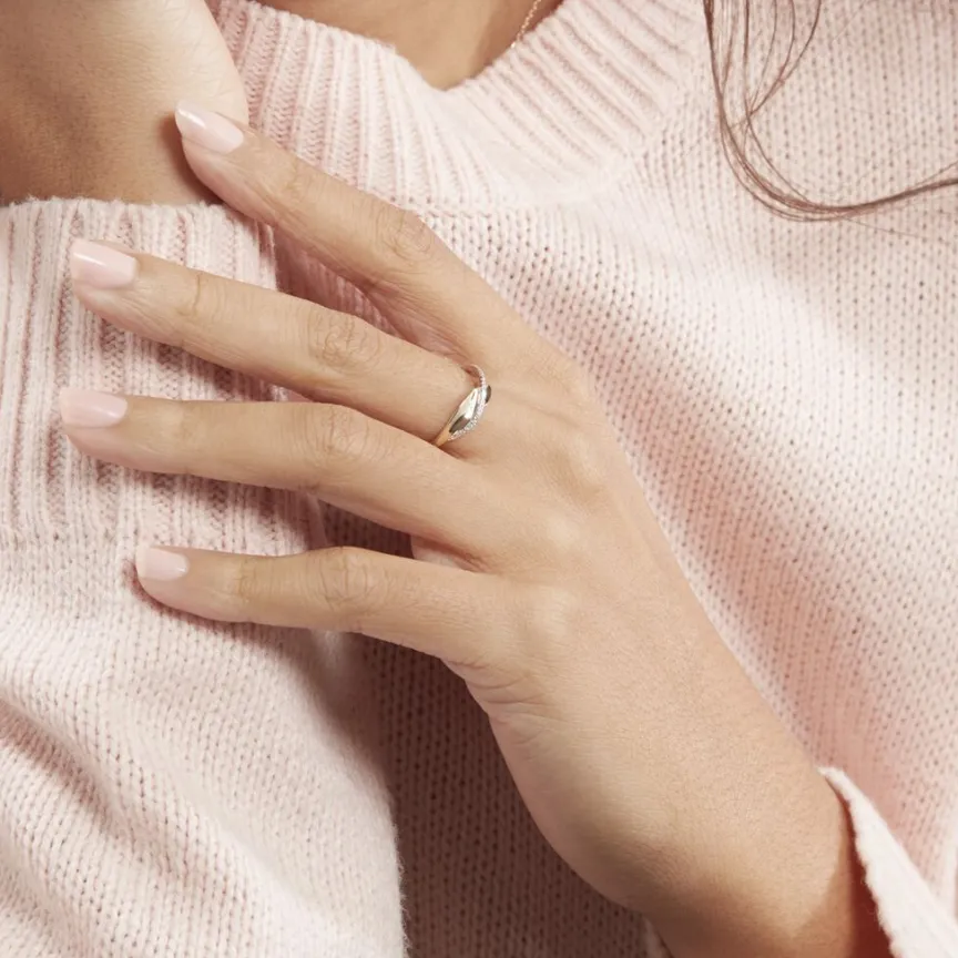 Bague Camelia Or Jaune Diamant-Histoire d'Or Clearance