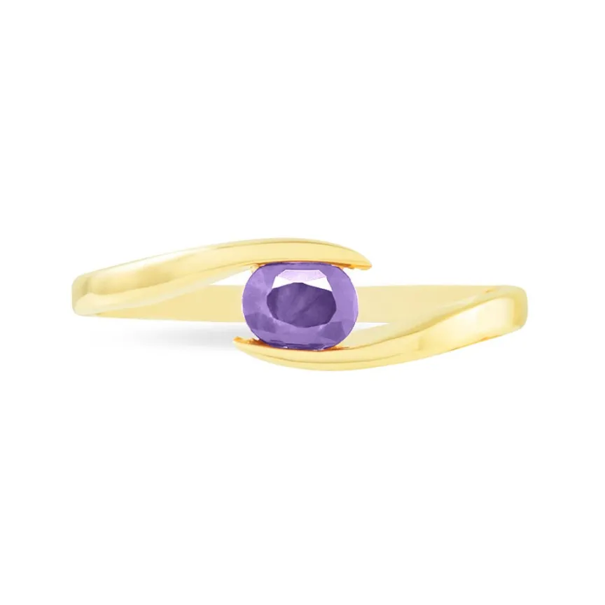 Bague Camilia Or Jaune Amethyste-Histoire d'Or New