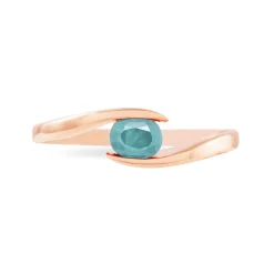 Bague Camilia Or Rose Aigue Marine-Histoire d'Or Clearance