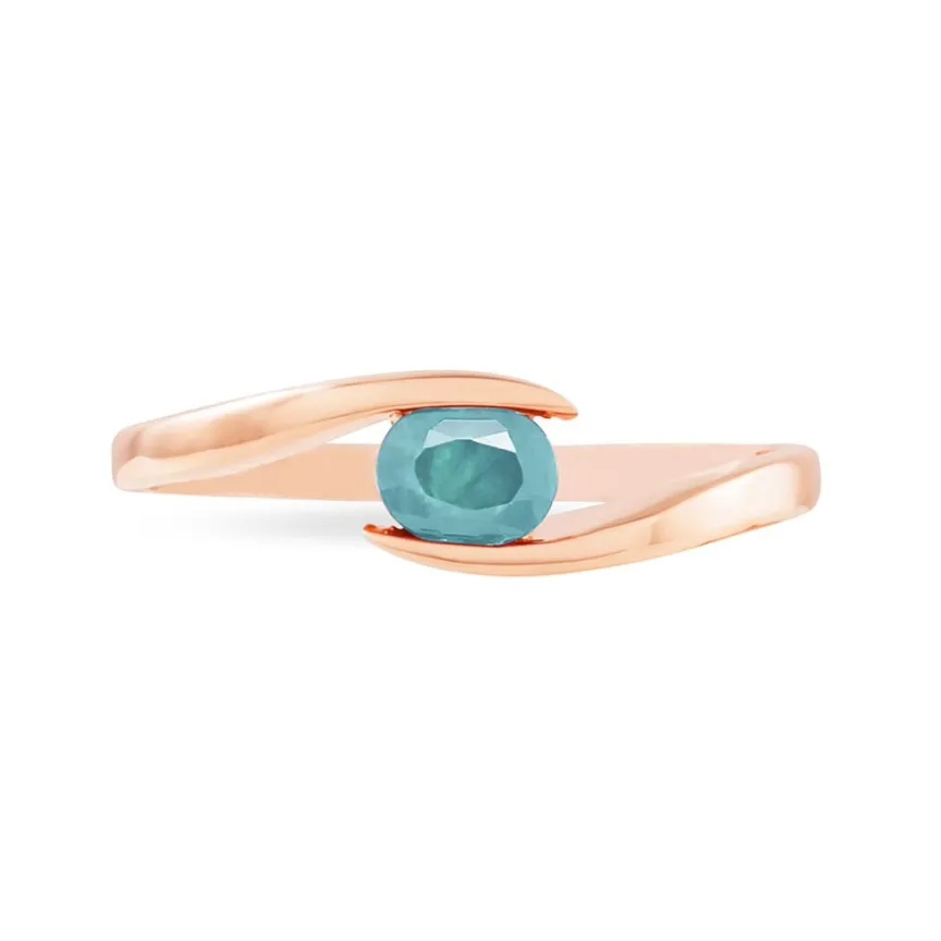 Bague Camilia Or Rose Aigue Marine-Histoire d'Or Clearance