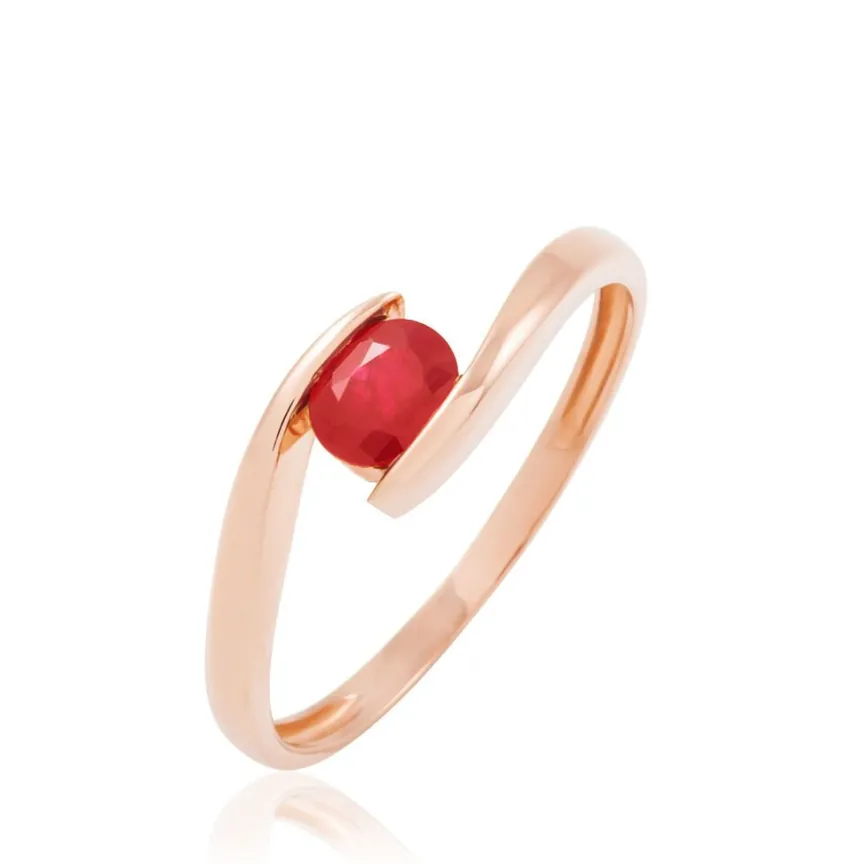 Bague Camilia Or Rose Rubis-Histoire d'Or Clearance