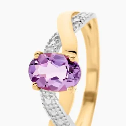 Bague Candice Or Jaune Amethyste-Histoire d'Or Outlet