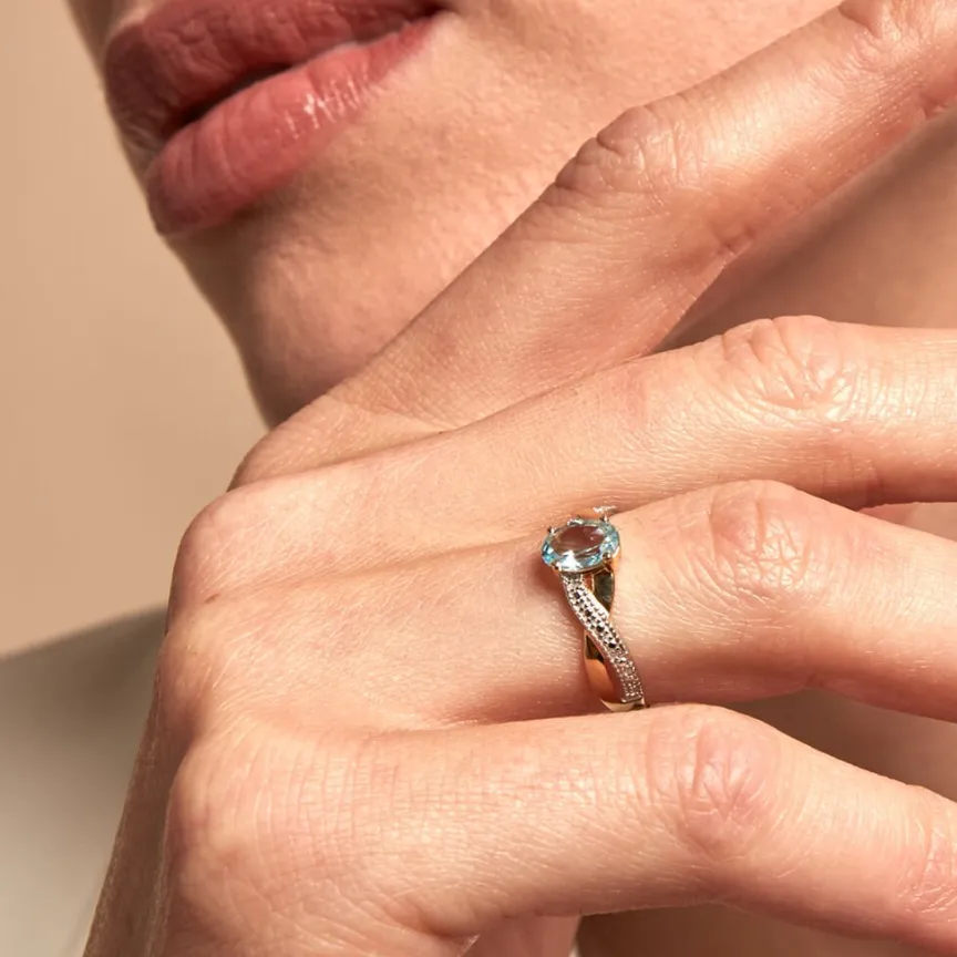 Bague Candice Or Jaune Topaze-Histoire d'Or Clearance