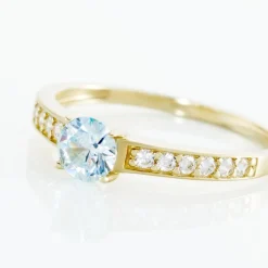 Histoire d'Or Bague Carrol Or Jaune Topaze Oxyde De Zirconium