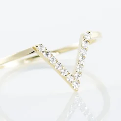 Bague Celene Or Jaune Oxyde De Zirconium-Histoire d'Or New