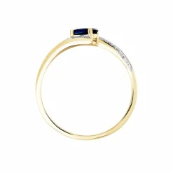 Bague Celestine Or Jaune Saphir Et Diamant-Histoire d'Or Sale