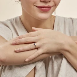 Bague Celestine Or Jaune Saphir Et Diamant-Histoire d'Or Sale