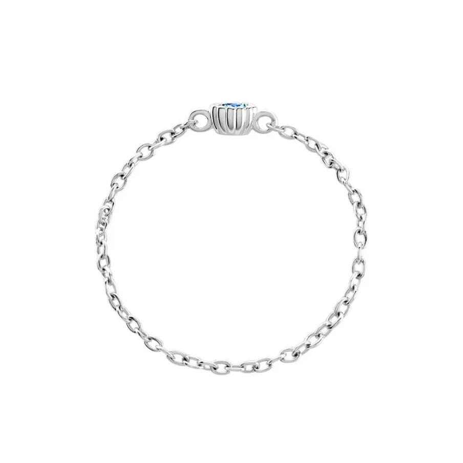 Histoire d'Or Bague Chaine Rio Selaron Argent Oxyde De Zirconium