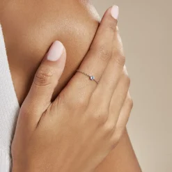 Histoire d'Or Bague Chaine Rio Selaron Argent Oxyde De Zirconium