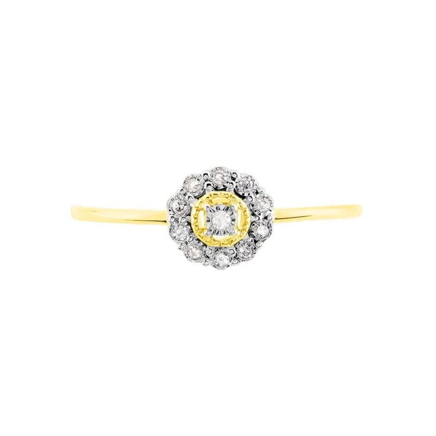 Bague Charletta Or Jaune Diamant-Histoire d'Or Discount