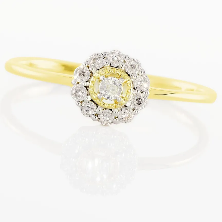 Bague Charletta Or Jaune Diamant-Histoire d'Or Discount