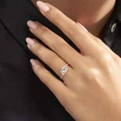 Bague Chloe Or Jaune Topaze Et Oxyde De Zirconium-Histoire d'Or Hot