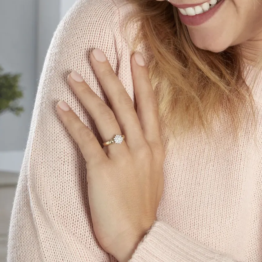 Bague Chou Or Jaune Diamant-Histoire d'Or Online