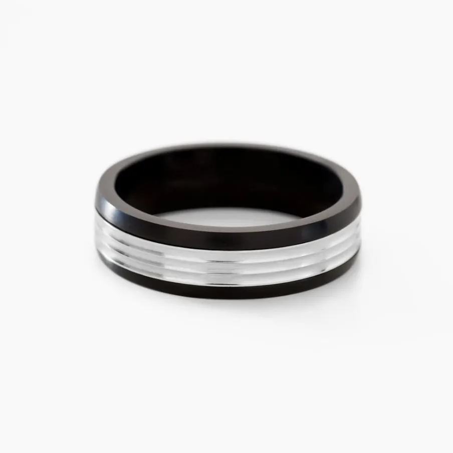 JOURDAN Bague Christell Acier Blanc