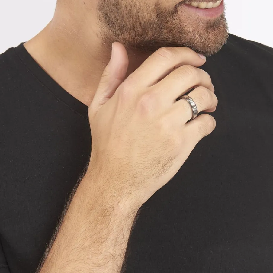 JOURDAN Bague Christell Acier Blanc