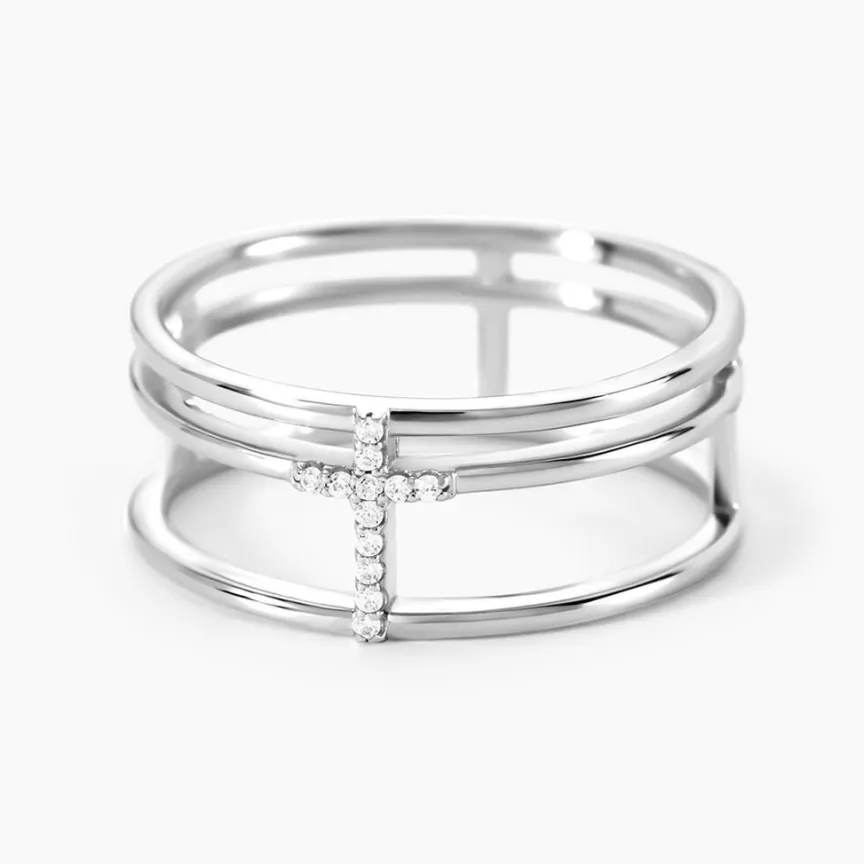 Bague Christie Argent Blanc Oxyde De Zirconium-Histoire d'Or Hot