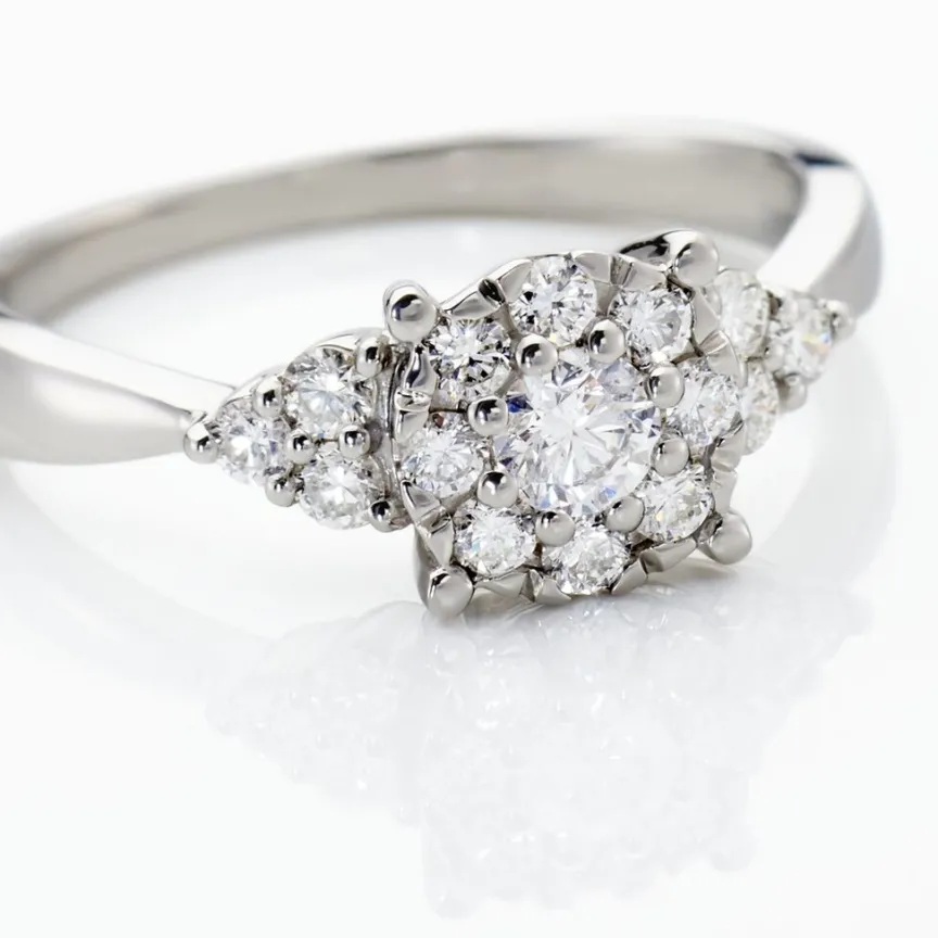 Bague Cierra Platine Blanc Diamant-Histoire d'Or Clearance