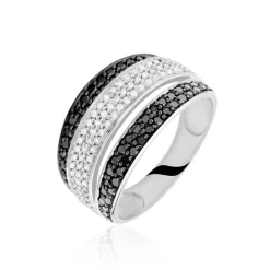Bague Cihan Or Blanc Diamant-Histoire d'Or Hot